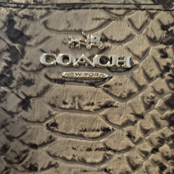 СОАСН (F35876). ВЕАUTIFUL ЕХОТІСPYTHON SNAKE MINETTA SATCHEL BAG!AUTHENTIC COACH - Picture 14 of 14
